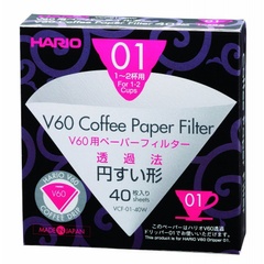 Фильтр бумажный Hario for 01 Dripper 40шт белый VCF-01-40W