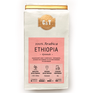 Кофе молотый C&T Ethiopia Djimmah 250г