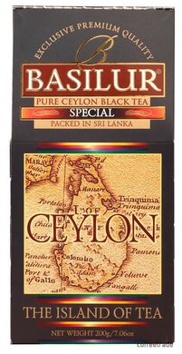 Чай чорний листовий Basilur Чайний Острів Цейлон Особливий картон 100г