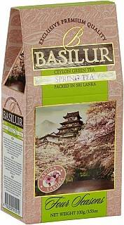 Чай зеленый листовой Basilur Четыре Сезона Весенний картон 100г