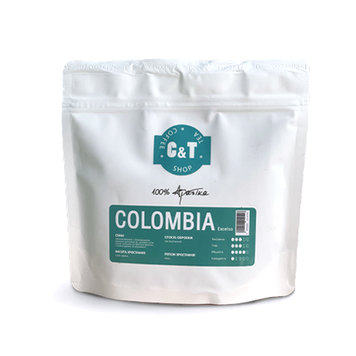 Кава в зернах C&T Colombia Excelso 200г