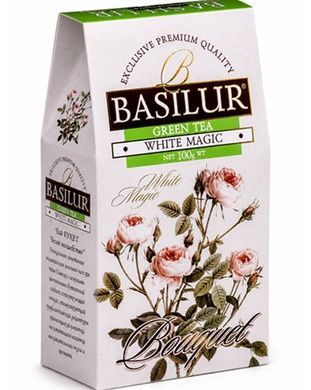 Чай зелений листовий Basilur Букет Біле Чаклунство картон 100г