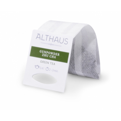 Чай зелений пакетований для чайників Althaus GP Gunpowder Zhu Cha картон (20шт*4г)