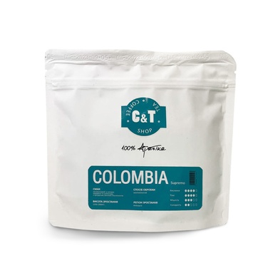 Кава в зернах C&T Colombia Supremo 200г