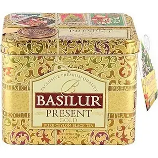 Чай чёрный листовой Basilur Подарок Подарок Золотой ж/б 100г