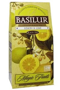 Чай чёрный листовой Basilur Магия Фруктов Лимон и Лайм картон 100г