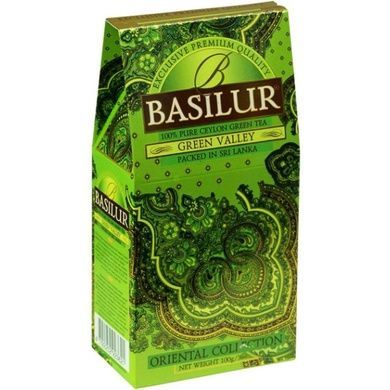 Чай зелений листовий Basilur Східна Колекція Зелена Долина картон 100г