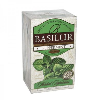 Чай травяной пакетированый Basilur Травяные настои Перечная мята (20шт*1,2г)