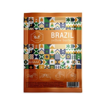 Кофе молотый C&T Brazil Yellow Bourbon в дрип-пакете (7шт*10г)