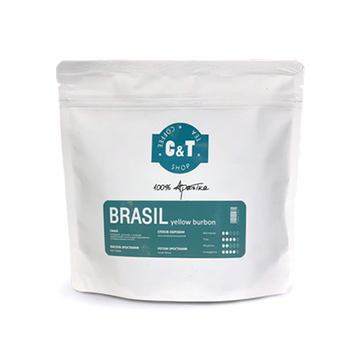 Кава в зернах C&T Brazil Yellow Bourbon 200г