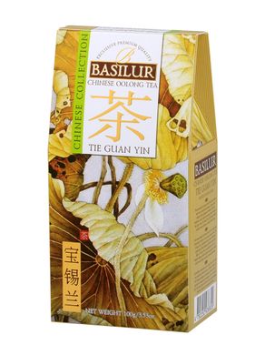 Чай зелений листовий Basilur Китайська колекція Те Гуань Інь картон 100г