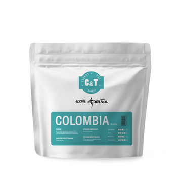 Кава в зернах C&T Colombia Hulia 200г
