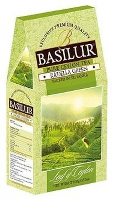 Чай зелений листовий Basilur Лист Цейлона Раделла картон 100г