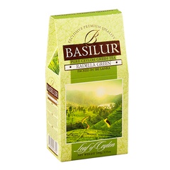 Чай зелёный листовой Basilur Лист Цейлона Раделла картон 100г