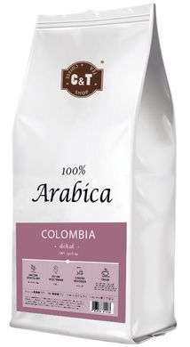 Кава в зернах C&T Colombia Dekaf 1000г