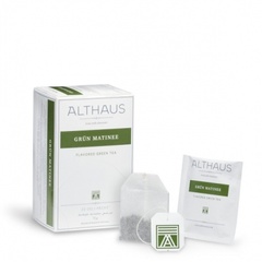 Чай зелений пакетований в конвертах Althaus DP Green Matinee картон (20 ш*1,75г)