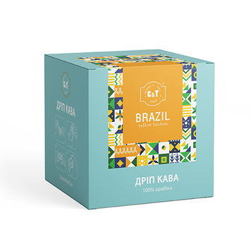 Кофе молотый C&T Brazil Yellow Bourbon в дрип-пакете (7шт*10г)