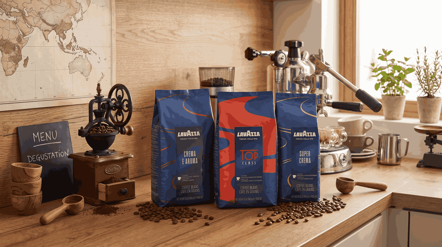 Кофе в зернах Lavazza Qualita Oro и классические купажи