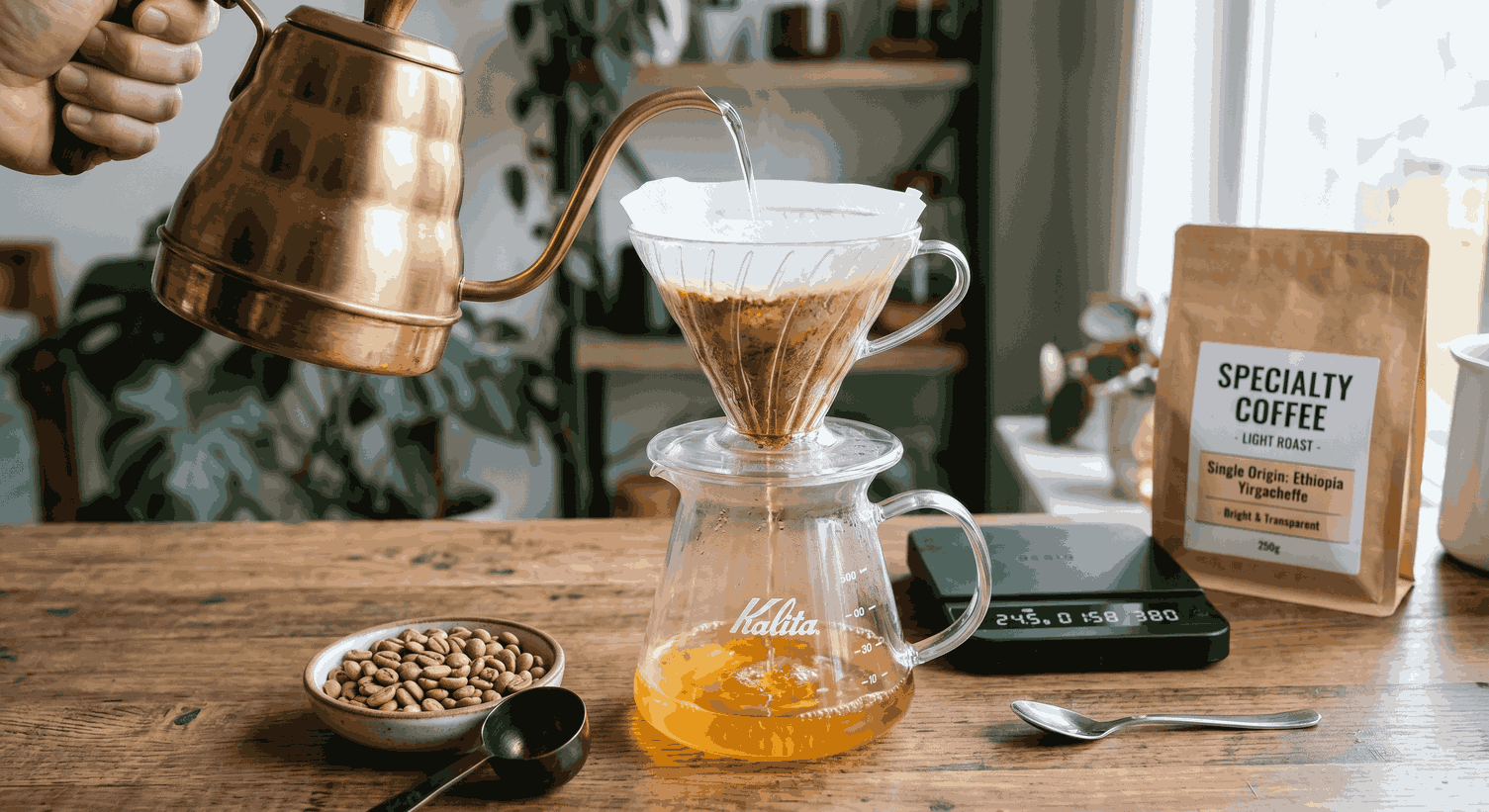 Светлая обжарка кофе для пуровера Hario V60