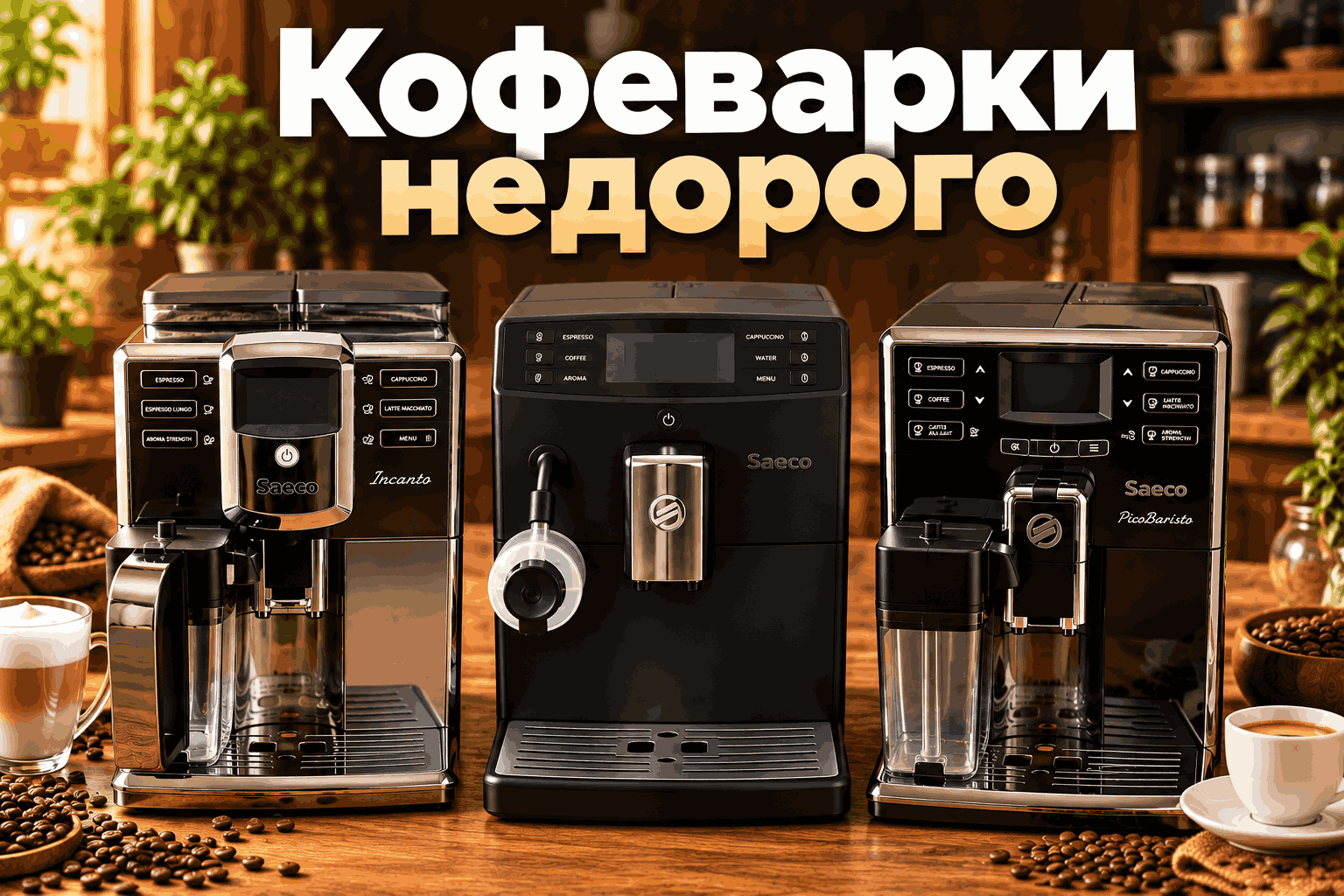 Недорогие кофеварки и кофемашины для дома