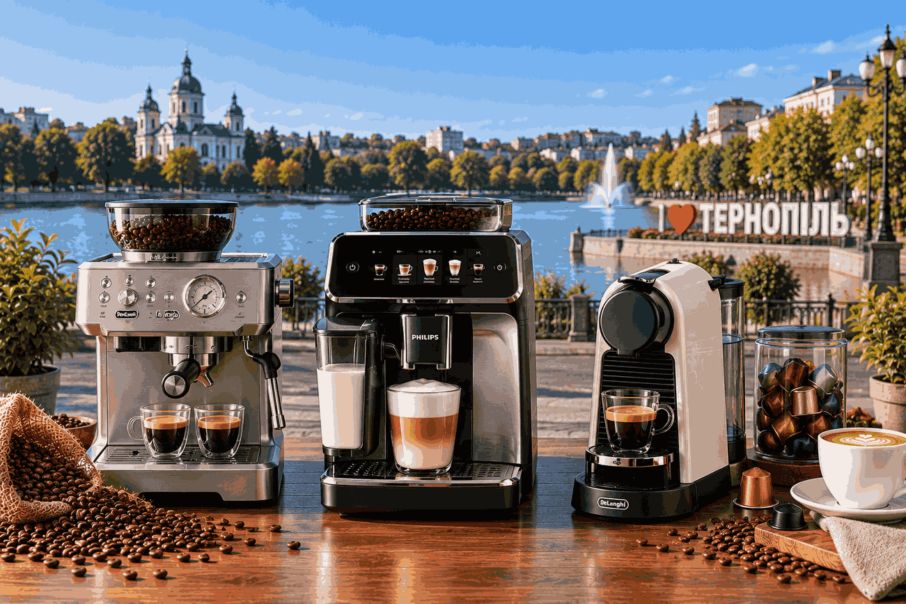 Ассортимент бытовых и профессиональных кофемашин CoffeeTrade